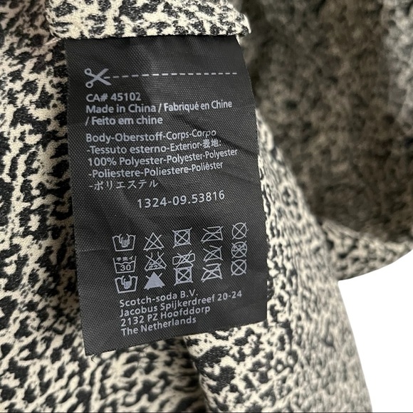 MAISON SCOTCH / SCOTCH & SODA mesh trim leopard print top - Picture 7 of 7